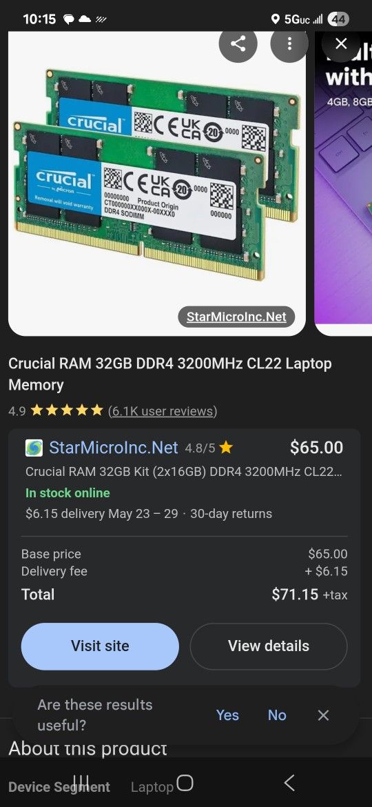 2x 16 G 3200 Ram
