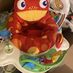 Fisher-Price Baby Bouncer Rainforest Jumperoo Activity Center with Music Lights