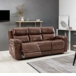 Leather Sofa Set, Like New! Originally $6000, For Sale $2200 OBO