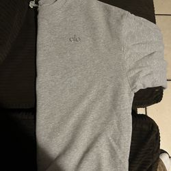 Grey ALO Crew Neck Sweater