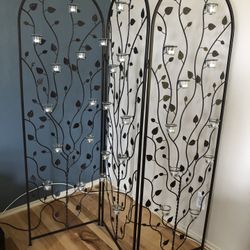 Candle Screen w/votive candles 68” X 52”   $40