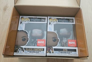 Marvel Wakanda Forever Funko’s - Ayo 1121 and Blank Panther 1122