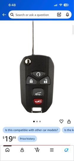 Flip Key Fob Remote with 5 Buttons