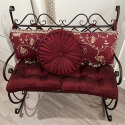  Metal rocking chair furniture for indoor or outdoor.