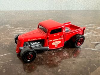 Matchbox 1935 Ford Pickup - Red "Genuine Ford Parts" - Die-Cast