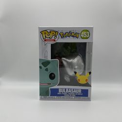 1 Bulbasaur Pokemon Funko Pop #453 Silver 25th Anniversary
