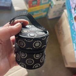 Pacifier holder and drink strap for stroller