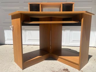 3 computer desks.
