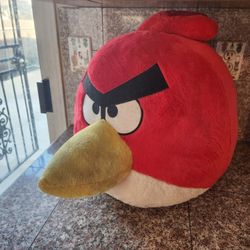 ANGRY BIRDS Plush Red Bird 20" Jumbo Giant Stuffed Animal 2010 RARE 