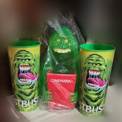 2 cups 1 Ghostbusters popcorn bucket $150