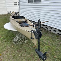 Heritage Kayak with custom Minn Nolta Trolling Motor 