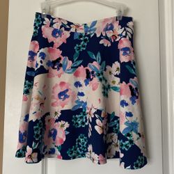 Flowy Floral Skirt, Size 7