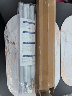 Adjustable Tension Rods White