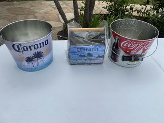 Corona Palm Buckets,Corona Palm Caddy, Coke Bucket 10.00 Each 