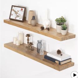 New!✨ 40x9.3.1.5 Elm Solid Wood Floating Shelf. Retails For $146