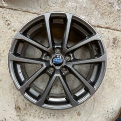 OEM Subaru WRX 18″ Wheels – 18x8.5, 5×114.3, +55mm, Dark Metallic Gray – 2 Wheels 