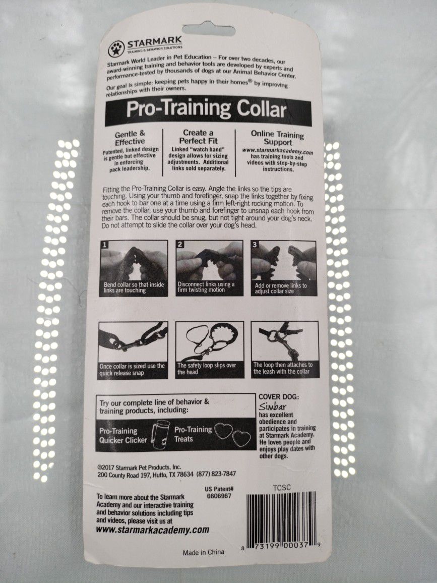 Starmark Pro Training Collar & Top Paw Training Clicker Combo Lot