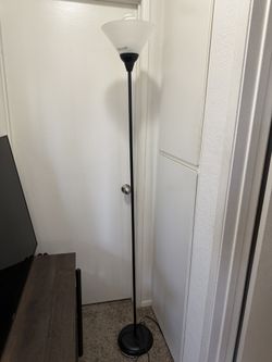 Black Torchiere Floor Lamp
