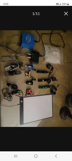 TATTOO GUN TAT INK EQUIPMENT  GEAR SUPPLY KIT
