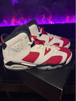 Jordan 6 White/ Carmine 5.5Y