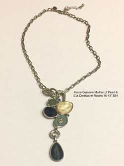 Azure Genuine Mother Pearl Necklace