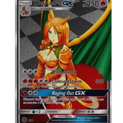 Custom HANDMADE full ART CHARIZARD GX POKEMON CARD 