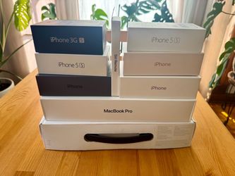 Vintage- Lot of OF 9 Empty Original Apple Boxes