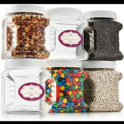 6 Plastic Storage Containers With Lid