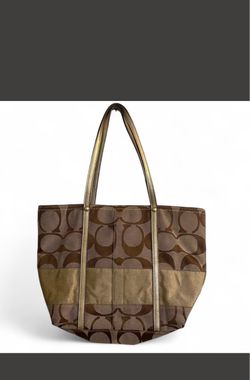 Coach Signature Patchwork Tote Bag
