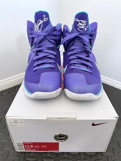 Nike LeBron 9 Purple Teal Size 11.5