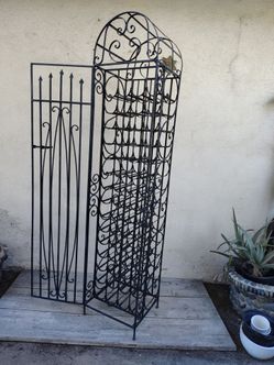 Wrought Iron Wine Rack
