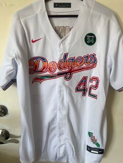 Jackie Robinson Los Angeles Dodgers White vapor Jersey Mexico edition || Size XL new