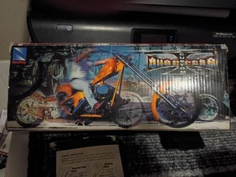 New Ray Custom Chopper Motorcycle Model Box