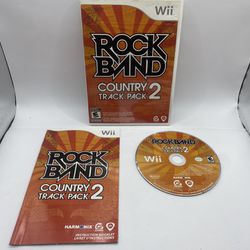 Rock Band: Country Track Pack Vol. 2 (Nintendo Wii, 2009) CIB Complete w/ Manual