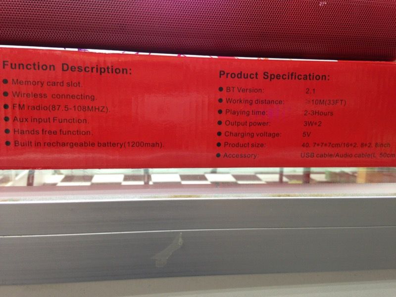 Bluetooth speaker