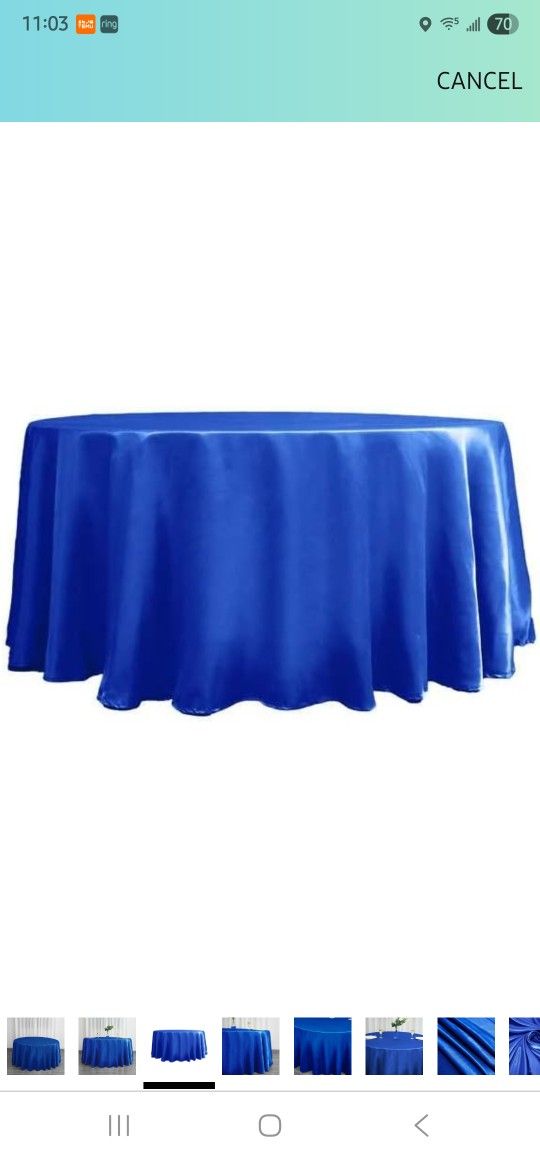 10 Blue Royal Linen 120"