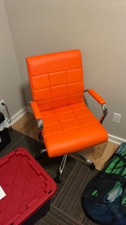 Orange office chair never used