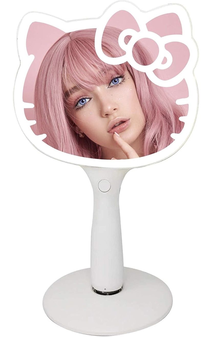 Hello Kitty Hand Held mirror WiTH LED LIGHT 🩷