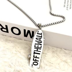 Streetwear Punk Hip Hop Skateboard Necklace