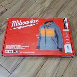 Milwaukee
Men's Large M12 12-Volt Lithium-Ion Cordless Gray Heated Jacket Hoodie Kit with (1) 2.0 Ah Battery and Charger
