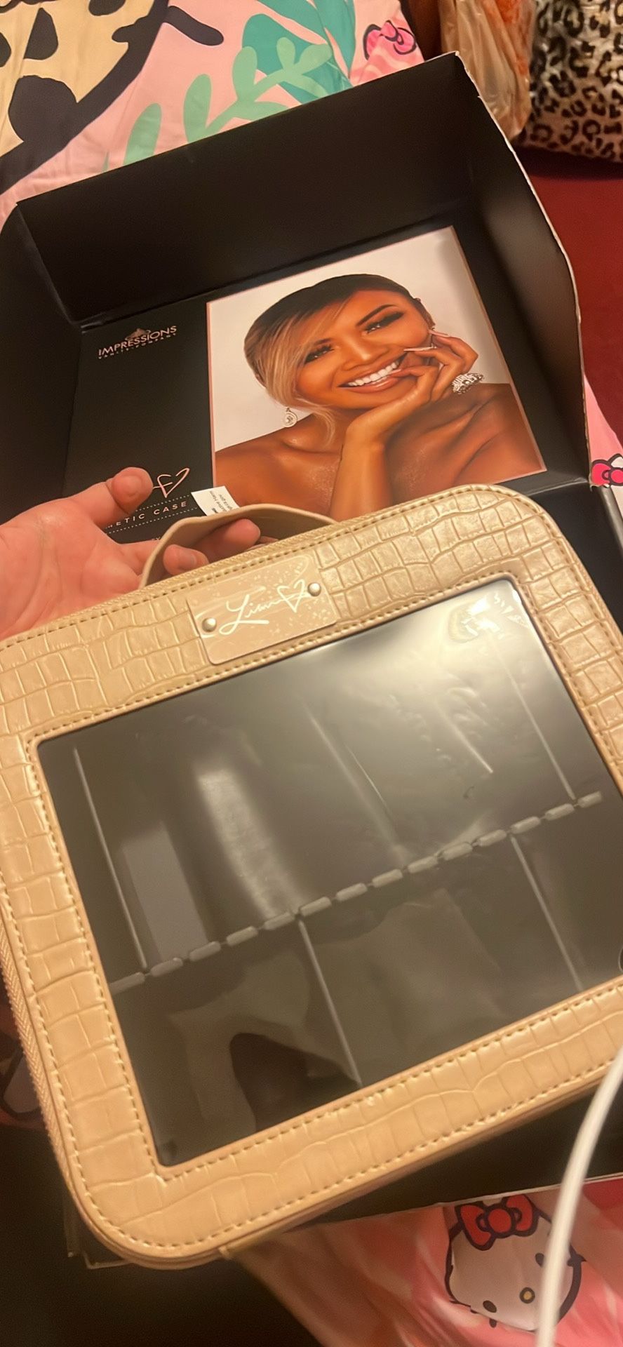 Impressions Nude Crocodile Makeup Case