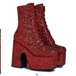 SPOTLIGHT CHUNKY PLATFORM ANKLE BOOTS