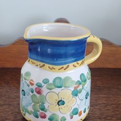 Vintage signed Vietri pitcher made in Italy