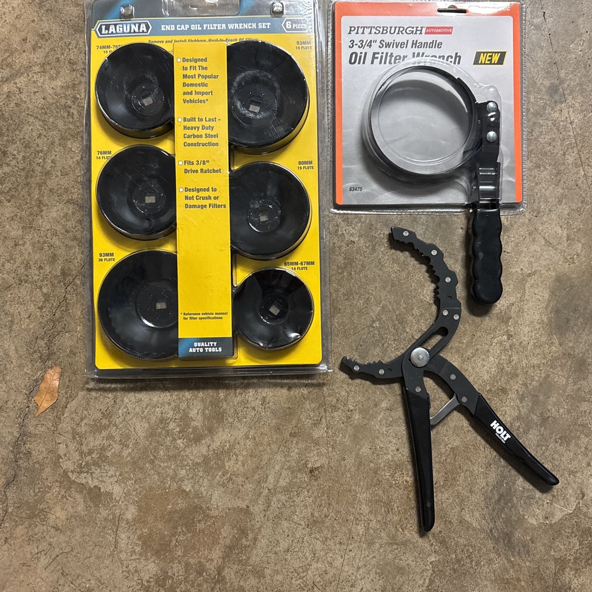 ###OIL FILTER WRENCHES AND CAP SET•ALL NEW###