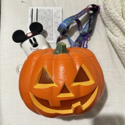 Tokyo Disney Resort Halloween 2023 Limited Popcorn Bucket Pumpkin , Mickey Ghost