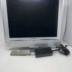 Panasonic TC-20LA1 20" Diagonal LCD TV Retro Gaming 4:3 Works W/ Remote, Adapter