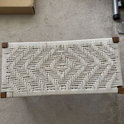 Boho Woven Bench / Accent Stool