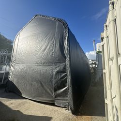 Shelterlogic 16 x 40 x 16 Garage Shed with Brand New Cover