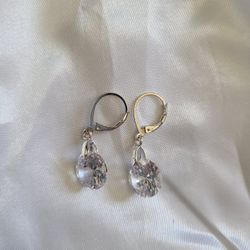 Clear Gem Earrings