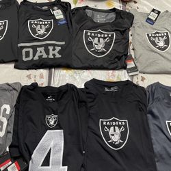RAIDERS SHIRTS LARGE SIZE ALL NEW 